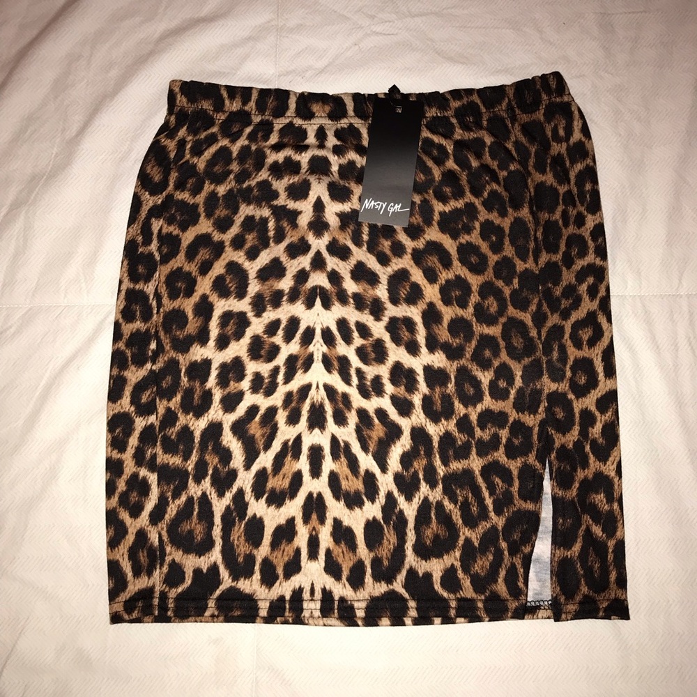 Leopard Print Nasty Gal Skirt